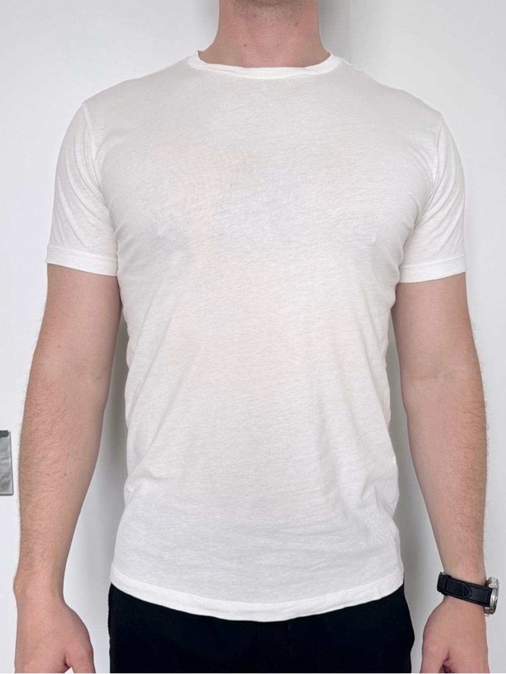 J. Crew White Crewneck T-shirt Classic Minimalist Capsule Basic Short Sleeve